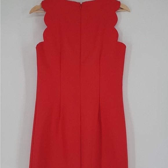 J. Crew Red Scalloped Mini Dress - Picture 2 of 5